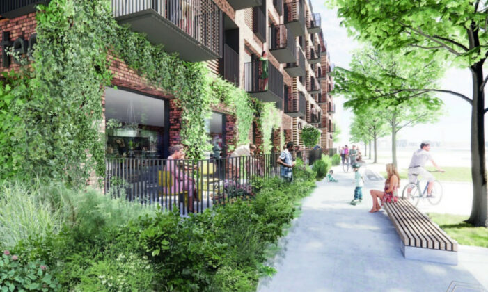 Prime Office har udviklet projektet mellem Dagmar Petersens Gade og Bernhardt Jensens Boulevard p&aring; Aarhus &Oslash; i samarbejde med Suder+Lassen Architects, Concept, Rumvirke og Pax Architects.