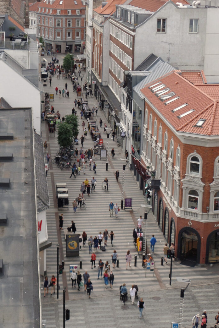 Gågaden i Aarhus. Foto: André Kienzle.