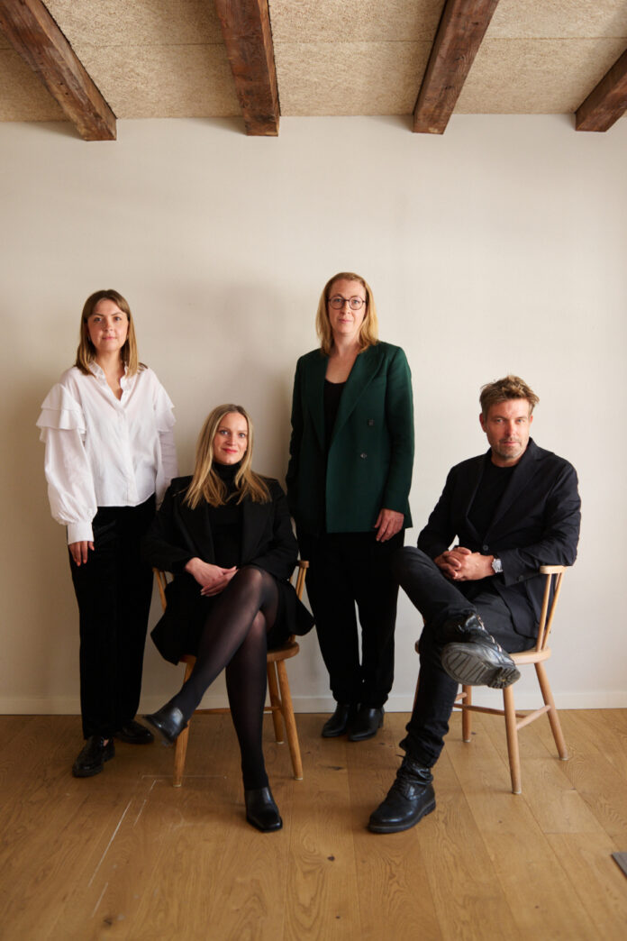 Partnere i ATC Architects. Fra venstre: Natasja Cornelius, Nina Clement, Lene Foder og Mikkel Westfall. Foto: PR.