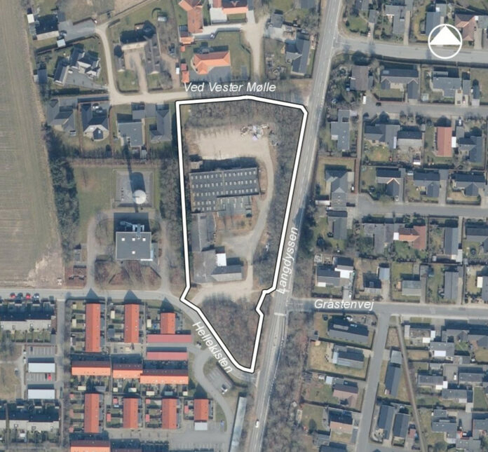 Der skal bygges 28 nye rækkehuse i området mellem Hellekisten, Langdyssen og Ved Vester Mølle i Svenstrup. Foto fra lokalplanen.
