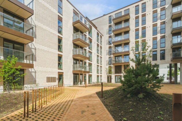 Dansk Boligbyg har bygget 131 nye lejligheder på Ceres Allé i Ceres Byen i Aarhus for Ejendomsselskabet Olav de Linde og Alboa. Foto: PR.