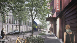Nyt erhvervsområde i Trekroner i Roskilde på tegnebrættet. Illustration fra lokalplanforslaget.