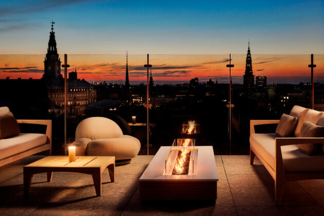 Roof – Bar & Lounge ligger på toppen af NH Collection Copenhagen. Foto: PR.