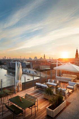 Roof – Bar & Lounge ligger på toppen af NH Collection Copenhagen. Foto: PR.