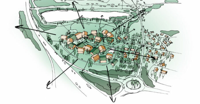 Normal vil bygge nyt hovedkvarter ved Vroldvej i Skanderborg i Skanderborg. Visualisering: C.F. Møller Architects.