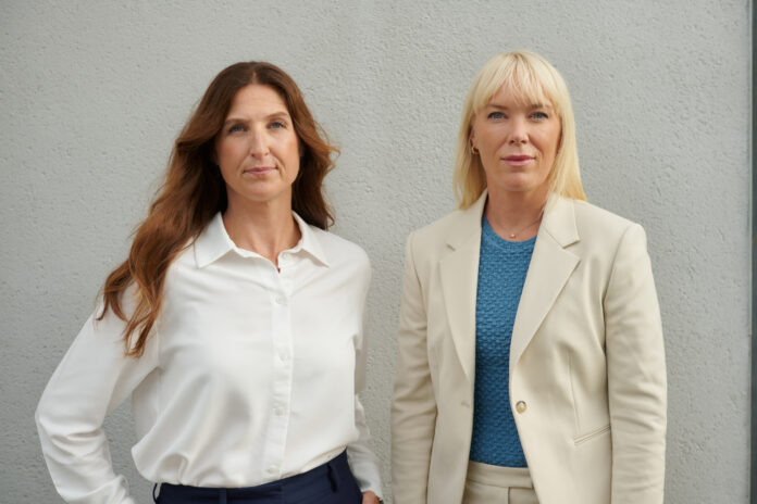 Chief sustainability officer Lina K. Wiles (til venstre) og administrerende direktør Johanna Persson, Adapteo Group. Foto: PR.