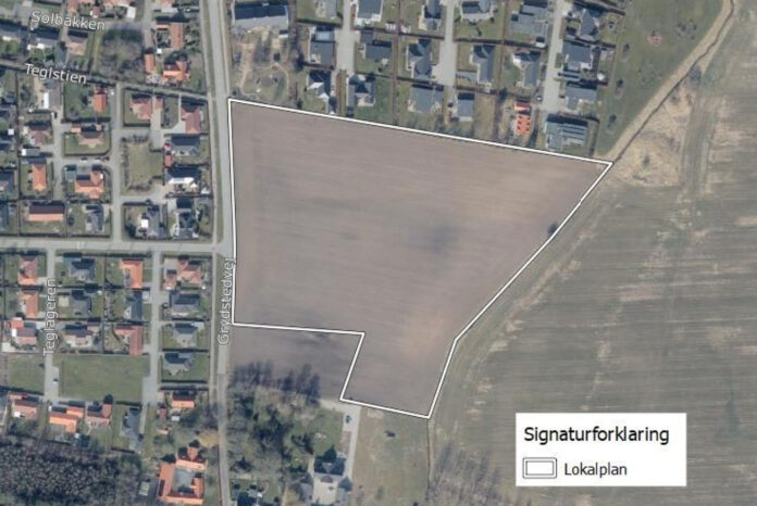 Plan for 20 nye boliger i Nibe er vedtaget. Foto: Aalborg Kommune.