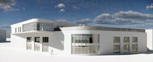 Det kommende energihus på TEC Gladsaxe. Visualisering: Søren Robert Lund Architects.