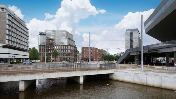 Kontorejendommen på Europaplads i Aarhus er tegnet af Schmidt Hammer Lassen Architects.