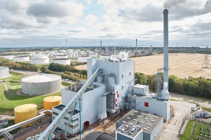 NCC skal være med til at bygge CO2-fangstanlæg på Asnæsværket i Kalundborg for Ørsted. Foto: Ørsted.