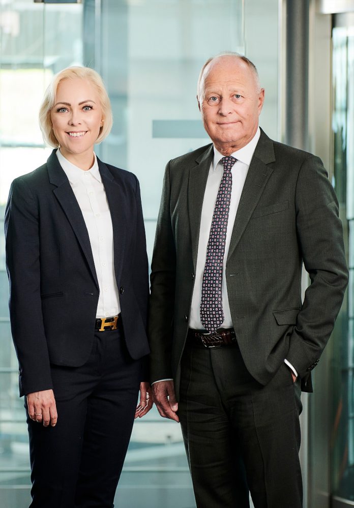 Nordic Waste går konkurs. Nina Østergaard Borris, administrerende direktør og medejer af USTC og Torben Østergaard-Nielsen, bestyrelsesformand og medejer af USTC. Foto: PR.