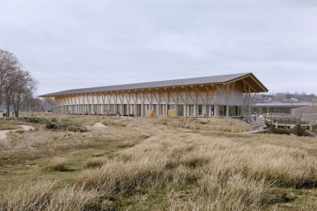 Arkitektkonkurrencen om et nyt vikingeskibsmuseum i Roskilde er afgjort. Visualisering: Lundgaard & Tranberg Arkitekter.