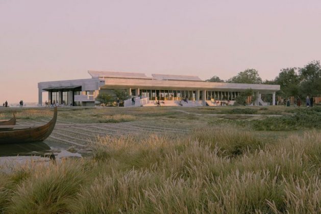 Arkitektkonkurrencen om et nyt vikingeskibsmuseum i Roskilde er afgjort. Visualisering: Lundgaard & Tranberg Arkitekter.