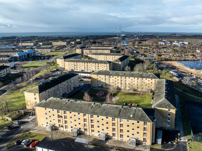 Jorton skal renovere BoligKorsørs afdeling på Motalavej i Korsør i samarbejde med Friis Andersen Arkitekter og AI Arkitekter & Ingeniører. Foto: PR.