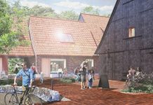 Bregnerød Kro skal omdannes til 18 hotellejligheder Føniks vil puste liv i Bregnerød Kro med 18 hotellejligheder og en restaurant. Visualisering: Elgaard Architecture.