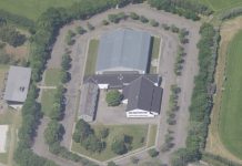 Tre totalentreprenører i spil til halbyggeri i Dronningborg Dronningborghallen. Foto: Styrelsen for Dataforsyning og Infrastruktur.