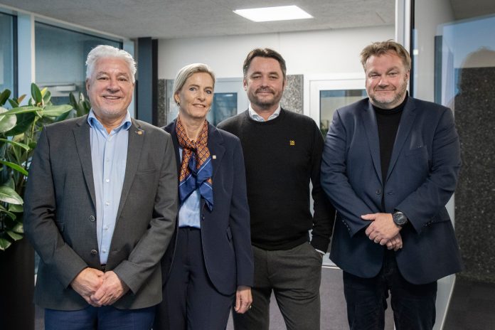 Fra venstre: Kent Hejn Kristensen, Anette Storm Mike Flörke og Morten Kaad. Foto: Annemarie Vestergård Baumann.