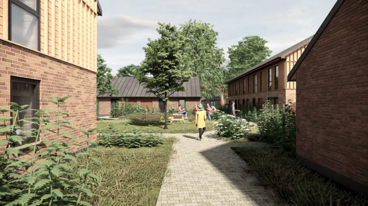 Boligselskabet Fjordparken bygger almene familieboliger i Schillerkvarteret. Visualisering: Sweco Architects.