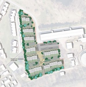 Boligprojekt ved Stejlepladsvej i Nivå er godkendt. Visualisering fra lokalplanen.