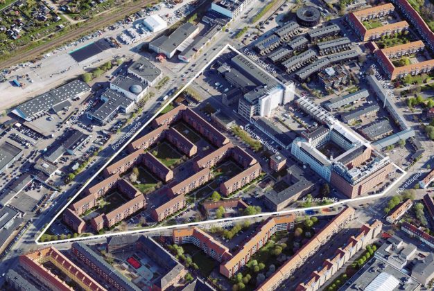 AG Gruppen vil i samarbejde med Bo-Vita og Tegnestuen Vandkunsten bygge nye boliger i Den Grønne Trekant på Nørrebro. Foto: Københavns Kommune.