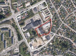 Ny lokalplan skal bane vejen for 120 nye boliger i Cinemabyen i Helsingør. Illustration fra lokalplanen.