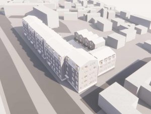 Pilea Estate står bag nyt boligprojekt på Randersvej i Aarhus. Visualisering: Luplau & Poulsen.