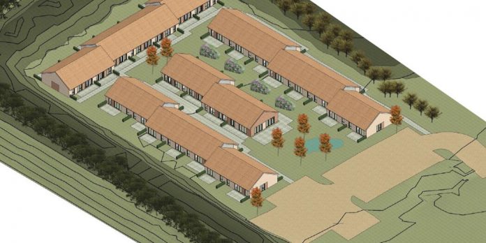 Civica står bag nyt seniorbofællesskab på Adlerhusvej i Middelfart. Visualisering: TKT Arkitekter.