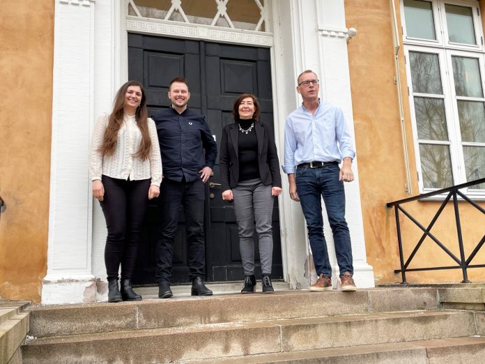 EWIIs afdeling for ejendomskunder. Fra venstre: Jasmina Barjaktarevic, Kasper Bruhn, Lene Fredborg og Klaus Sune Andersen. Foto: PR.