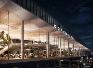 Den kommende Terminal 3 i Københavns Lufthavn. Visualisering: Vilhelm Lauritzen Arkitekter.