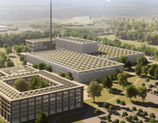 Man Energy Solutions bygger nyt, dansk hovedkvarter i Trekroner i Roskilde. Illustration fra lokalplanen.