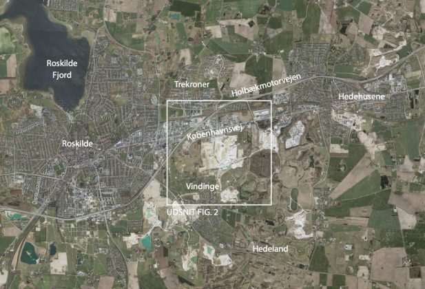 Ny lokalplan baner vej for nyt erhvervsområde i Trekroner i Roskilde. Illustration fra lokalplanen.