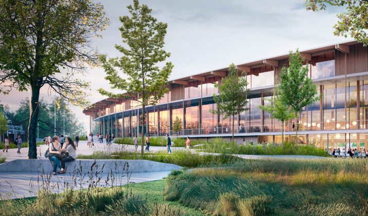 Elkiær + Ebbeskov Arkitekter, Masu Planning, PLH Arkitekter og OJ Rådgivende Ingeniører vandt arkitektkonkurrencen om tegne det nye stadion i Hillerød. Området udvikles med udgangspunkt i udviklingsaftale mellem Hillerød Kommune og Stadionkvarter Favrholm ApS, der samarbejder med FC Nordsjælland.