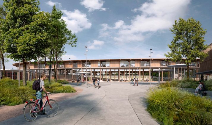 Elkiær + Ebbeskov Arkitekter, Masu Planning, PLH Arkitekter og OJ Rådgivende Ingeniører vandt arkitektkonkurrencen om tegne det nye stadion i Hillerød. Området udvikles med udgangspunkt i udviklingsaftale mellem Hillerød Kommune og Stadionkvarter Favrholm ApS, der samarbejder med FC Nordsjælland.