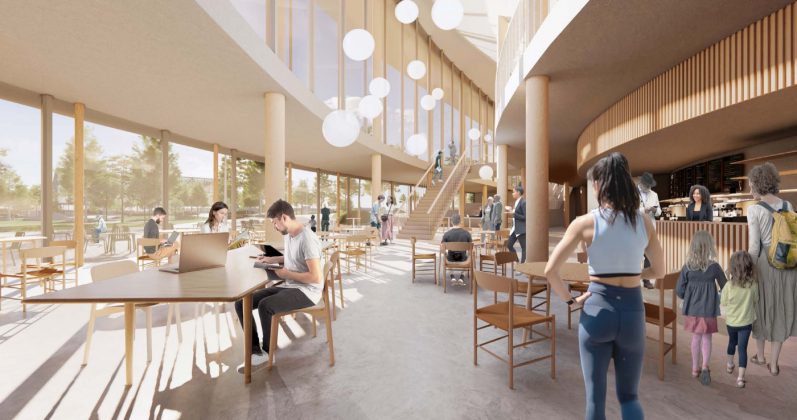 Elkiær + Ebbeskov Arkitekter, Masu Planning, PLH Arkitekter og OJ Rådgivende Ingeniører vandt arkitektkonkurrencen om tegne det nye stadion i Hillerød. Området udvikles med udgangspunkt i udviklingsaftale mellem Hillerød Kommune og Stadionkvarter Favrholm ApS, der samarbejder med FC Nordsjælland.