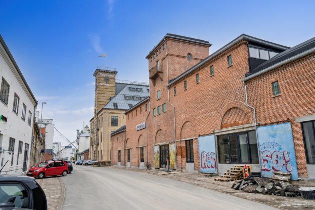 Ejendomsselskabet Olav de Linde får både DGNB Guld og Hjerte for renovering og transformation af det gamle kornlager i Odense. Foto: PR.