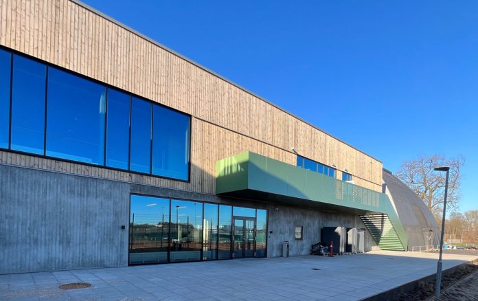 Ryparkens Idrætsanlæg har fået ny hovedbygning. Foto: Københavns Kommune.