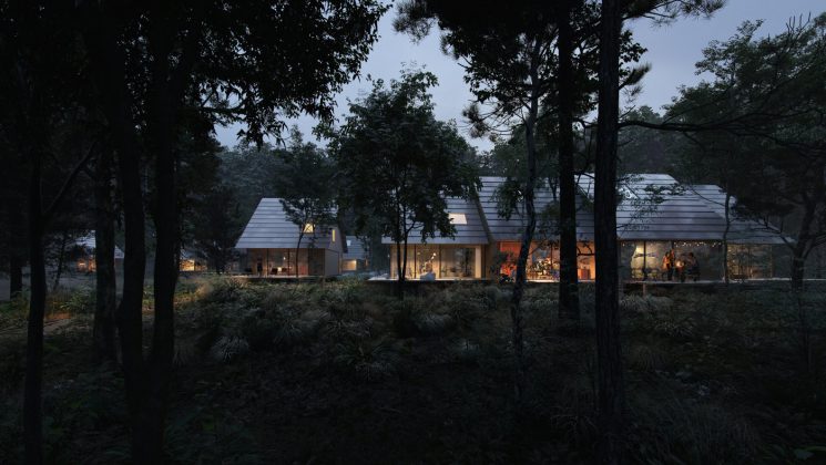 Middelfart Kommune har indg&aring;et udviklingsaftale for projektet med Balance Beat, s&aring; Naturbyen kan blive realiseret. Visualisering: Effekt.