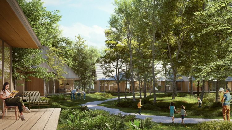 Middelfart Kommune har indg&aring;et udviklingsaftale for projektet med Balance Beat, s&aring; Naturbyen kan blive realiseret. Visualisering: Effekt.