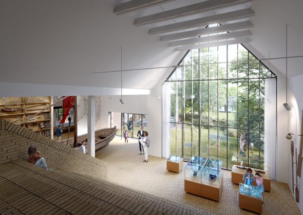 Nyt museum med navnet "Livet ved havet" i Gilleleje tager form. Visualisering: Aart Architects.