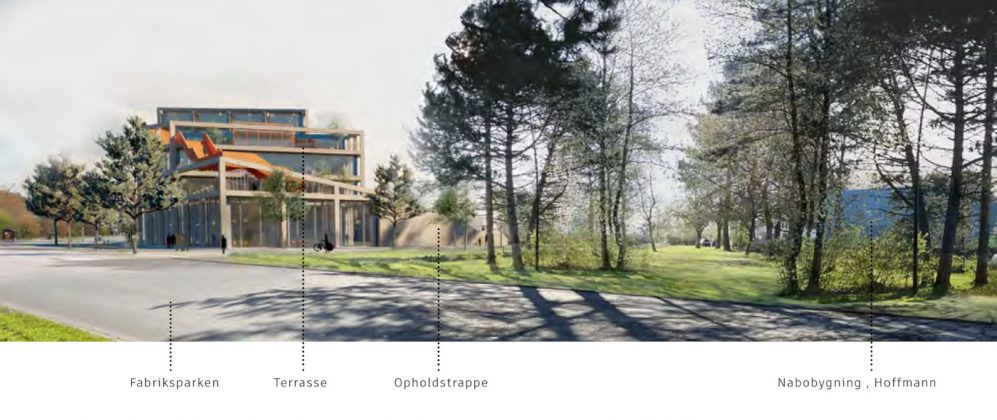 Next vil udvide det eksisterende campus i Albertslund. Visualisering: IC Arkitekter.