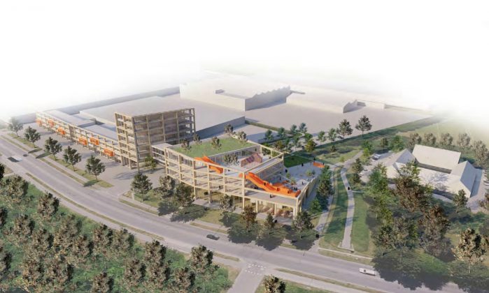Next vil udvide det eksisterende campus i Albertslund. Visualisering: IC Arkitekter.