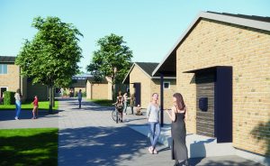 Himmerland Boligforening vil renovere 160 række- og parcelhuse på Hvalpsundvej i det østlige Aalborg i samarbejde med Brix & Kamp.