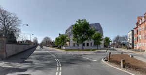 Frimurerlogen vil bygge nyt på Hasserisgade i Aalborg: Visualisering: N+P Arkitektur.