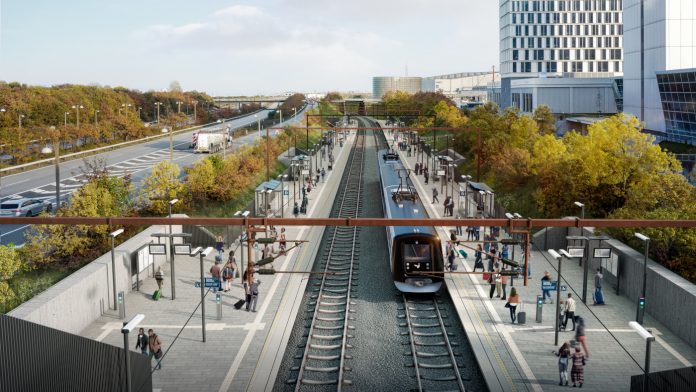 Aarsleff skal udvide København Lufthavn Station. Foto: PR.