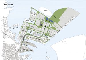 Den seneste strukturplan for Nordhavn.