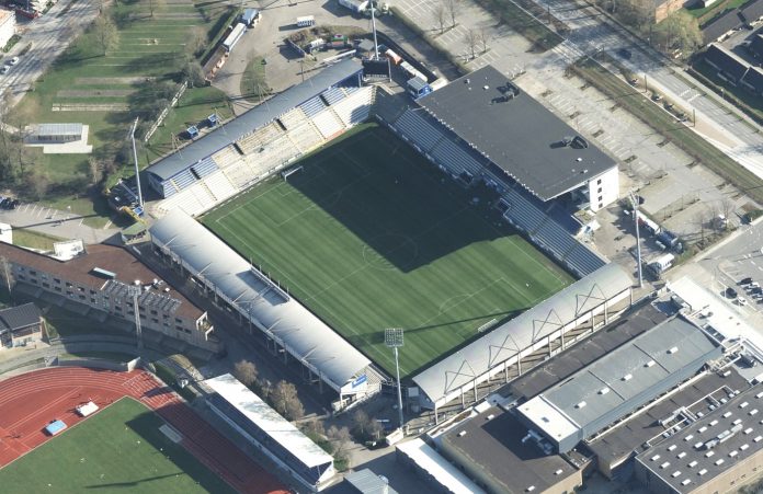 Odense Stadion. Foto: Styrelsen for Dataforsyning og Infrastruktur.