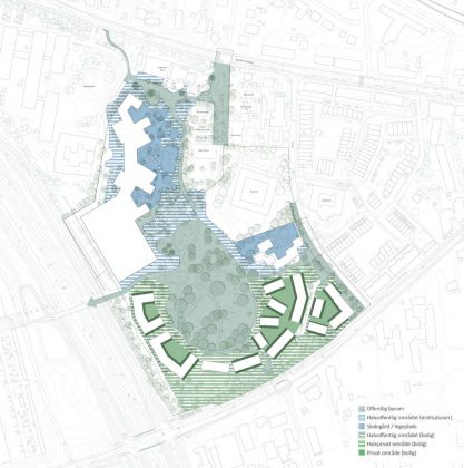 Fra helhedsplanen for "Det nye kvarter i Bagsværd" ved Ringbo. Illustration: Masu Planning.