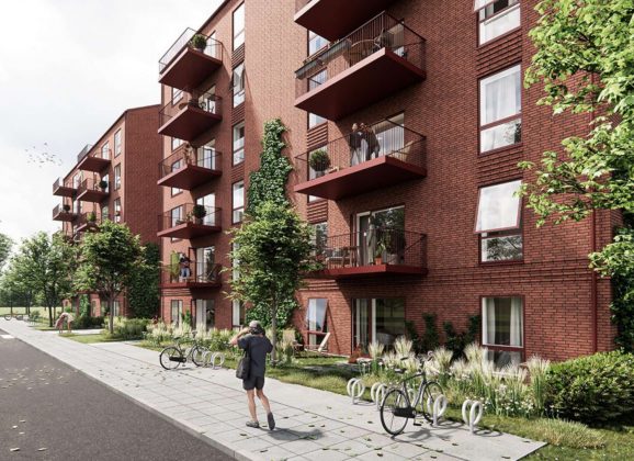 Nørresundby Boligselskab er bygherre på det kommende plejehjem på Stigsborg. Illustration: Arne Andersen Vrå og P+P Arkitekter.