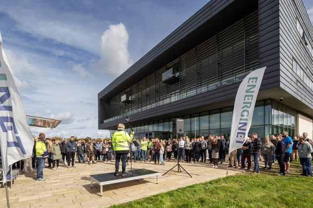 NCC, C.F. Møller Architects og Artelie står bag det nye domicilbyggeri for Energinet i Fredericia. Foto: Anette Roien.