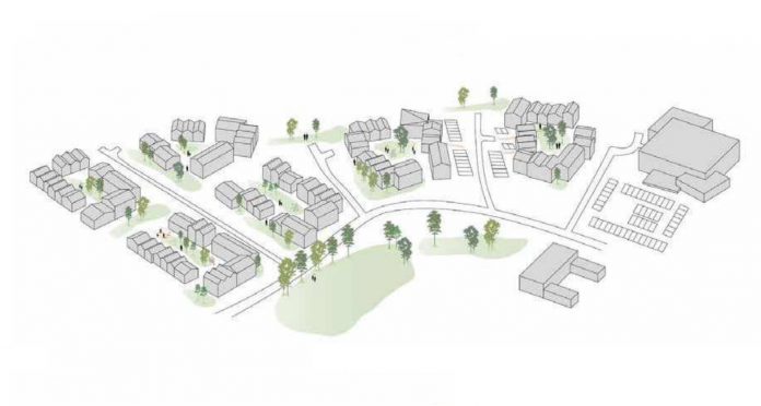 Helhedsplanen for Kildedal Bakke er blevet afvist. Visualisering: Henning Larsen Architects.